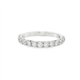 14K White Gold Classic Natural Diamonds Band