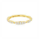 14K Yellow Gold Classic Natural Diamonds Band