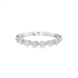14K White Gold Lab Grown Diamonds Modern Band