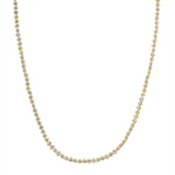 14K Yellow And White Gold Pallina Bead Chain