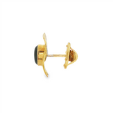 JT ESTATE 14K Yellow Gold Black Star Sapphire Tie Tack