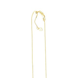 10K Yellow Gold 22 Inches Adjustable Box Chain