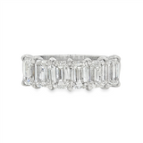 18K White Gold Bold Diamond Anniversary Natural Diamonds Band