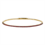 Gold Vermeil January Birthstone Flex Bracelet