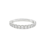 14K White Gold Classic Natural Diamonds Band