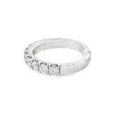 14K White Gold Classic Natural Diamonds Band
