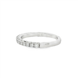 14K White Gold Classic Natural Diamonds Band