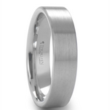 Tungsten ‘Mason’ 8mm Flat Brush Finish Wedding Band