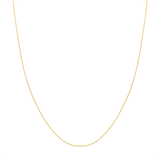 14K Yellow Gold 16 Inches Diamond Cut Cable Chain