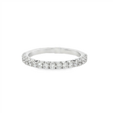 14K White Gold Classic Natural Diamonds Band