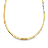 JT ESTATE 14K Yellow Gold 16 Inch Reversible Omega Chain