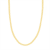 14K Yellow Gold 5.25mm Semi-Solid Rounded Link Chain