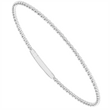 Titanium and 14K White Gold Tracer Flexie Bracelet