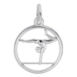 Sterling Silver Gymnast Charm