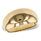 14K White Gold Wide Domed Band Ring