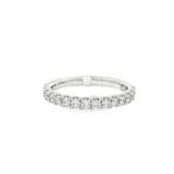 14K White Gold Classic Natural Diamonds Band