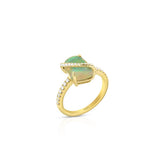 18K Yellow Gold FreeForm Opal Free Form Ring
