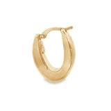 JT ESTATE 14K Yellow Gold Medium Hoop Earrings