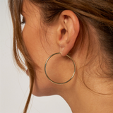 10K Yellow Gold 40mm Hoop Earrings
