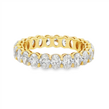 18K Yellow Gold Fancy Natural Diamonds Eternity Band