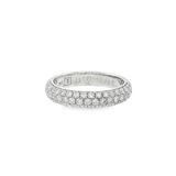14K White Gold Classic Pavé Diamond Ring