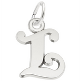 Sterling Silver Letter L Charm