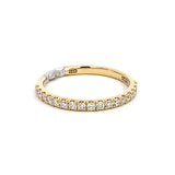 14K Yellow And White Gold Classic Natural Diamonds Band
