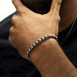 7mm Titanium Matte Finish Box Chain Bracelet