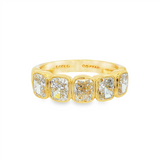 14K Yellow Gold Lab Grown Diamonds Contemporary Band