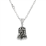 JT ESTATE Sterling Silver Bell Pendant