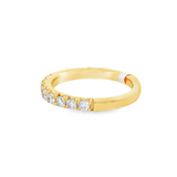 14K Yellow Gold Classic Natural Diamonds Band