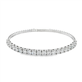 14K White Gold Lab Grown Diamonds Flex Bracelet