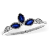 14K Yellow Gold Marquise Sapphire Enhancer Ring