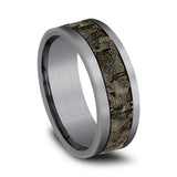 Gray Tantalum ‘The Stud’ 8mm Wall Fracture Finish Wedding Band