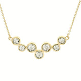 14K Yellow Gold Bubble Bar Diamond Necklace