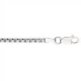 Sterling Silver 20 Inches Rounded Box Chain