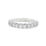 14K White Gold Classic Natural Diamonds Band