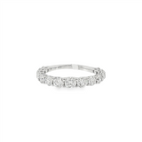 14K White Gold Shared Prong Round Lab Grown Diamond Band