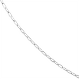 Sterling Silver 2.5mm Paperclip Anklet