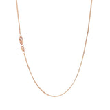 JT ESTATE 14K Rose Gold 18 Inch Box Chain