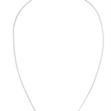14K White Gold 20 Inches Paperclip Chain
