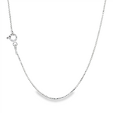 JT ESTATE Sterling Silver 23.5 Inches Box Chain