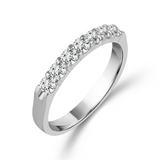 14K White Gold Lab Grown Diamonds Straight Band