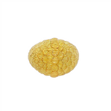 JT ESTATE 18K Yellow Gold Textured Dome Ring