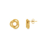 JT ESTATE 14K Yellow Gold Knot Earrings