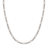 4.7mm Titanium Figaro Chain Necklace