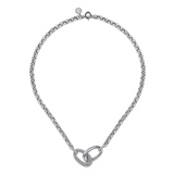 Sterling Silver Bujukan White Sapphire Necklace