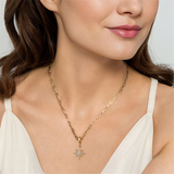 14K Yellow Gold Detachable Bail Diamond Star Charm