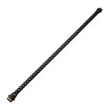 6mm Black IP Steel Matte Miami Cuban Chain Bracelet