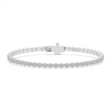 14K White Gold Lab Grown Diamonds Tennis Bracelet